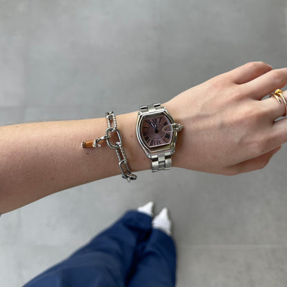 Silver Round Charm Bracelet